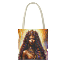 Load image into Gallery viewer, One-of-a-Kind Afrocentric Queen Canvas Tote Bag - Unique Statement Piece