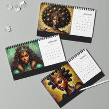 Load image into Gallery viewer, Majestic Warrior Queens 2025 Desktop Calendar (10in  x 5in)
