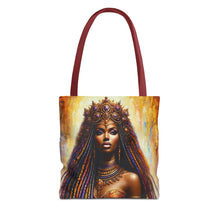 Load image into Gallery viewer, One-of-a-Kind Afrocentric Queen Canvas Tote Bag - Unique Statement Piece