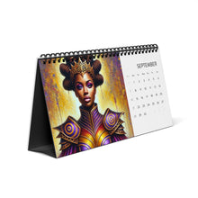 Load image into Gallery viewer, Majestic Warrior Queens 2025 Desktop Calendar (10in  x 5in)