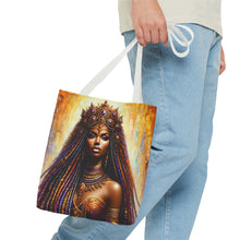 Load image into Gallery viewer, One-of-a-Kind Afrocentric Queen Canvas Tote Bag - Unique Statement Piece