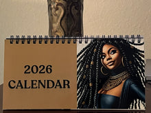 Load image into Gallery viewer, 2026 Desktop Calendar 4 x 8 in - Poised. Powerful. Pictures-Perfect (Tan)