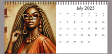 Load image into Gallery viewer, Melanin and Majestic Hair 2025 Calendar (4 in x 8 in)