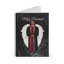 Load image into Gallery viewer, My Husband with Wings Spiral Notebook - Ruled Line