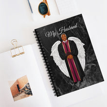 Load image into Gallery viewer, My Husband with Wings Spiral Notebook - Ruled Line