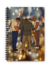 Load image into Gallery viewer, Praying Men (Sparkling) Spiral Notebook Lined Pages
