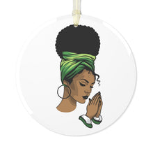 Load image into Gallery viewer, Praying My Susta Glass Ornament