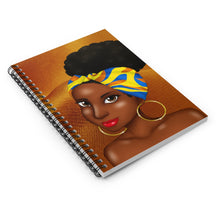 Load image into Gallery viewer, Mocha Girl Spiral Notebook - Ruled Line