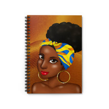 Load image into Gallery viewer, Mocha Girl Spiral Notebook - Ruled Line