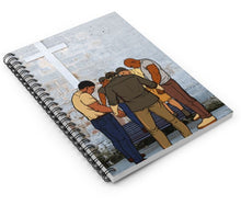 Load image into Gallery viewer, Praying Men By The Cross Spiraled Notebook with Lined pages