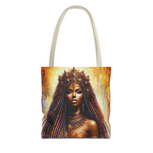 Load image into Gallery viewer, One-of-a-Kind Afrocentric Queen Canvas Tote Bag - Unique  Statement Piece
