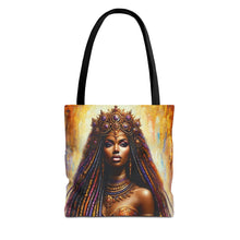 Load image into Gallery viewer, One-of-a-Kind Afrocentric Queen Canvas Tote Bag - Unique  Statement Piece
