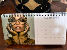 Load image into Gallery viewer, 2026 Uncovered Grace: The Eyewear Edition 4in by 8in Desktop Calendar – Celebrating African American Women
