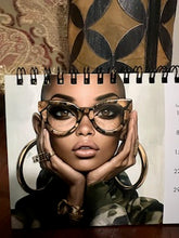 Load image into Gallery viewer, 2026 Uncovered Grace: The Eyewear Edition 4in by 8in Desktop Calendar – Celebrating African American Women

