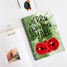 Load image into Gallery viewer, Merry Christmas Spiral Notebook - Ruled Line 5.99 in by 7.98 in
