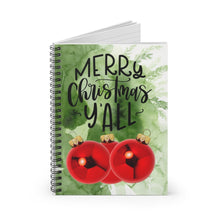 Load image into Gallery viewer, Merry Christmas Spiral Notebook - Ruled Line 5.99 in by 7.98 in
