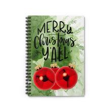 Load image into Gallery viewer, Merry Christmas Spiral Notebook - Ruled Line 5.99 in by 7.98 in
