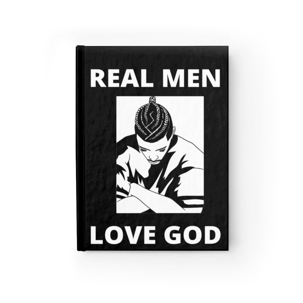 Real Men Love God Praying Journal -Hardcover Rule Lined Page