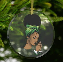 Load image into Gallery viewer, Praying My Susta Glass Ornament
